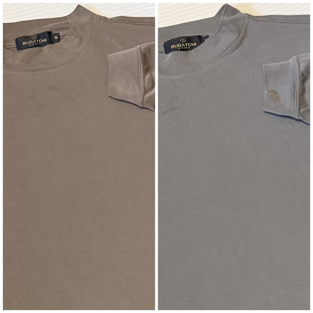 Lot of 2 - BUGATCHI UOMO - Men's Soft Mock Neck Long Sleeve Shirt - Size‎ Medium